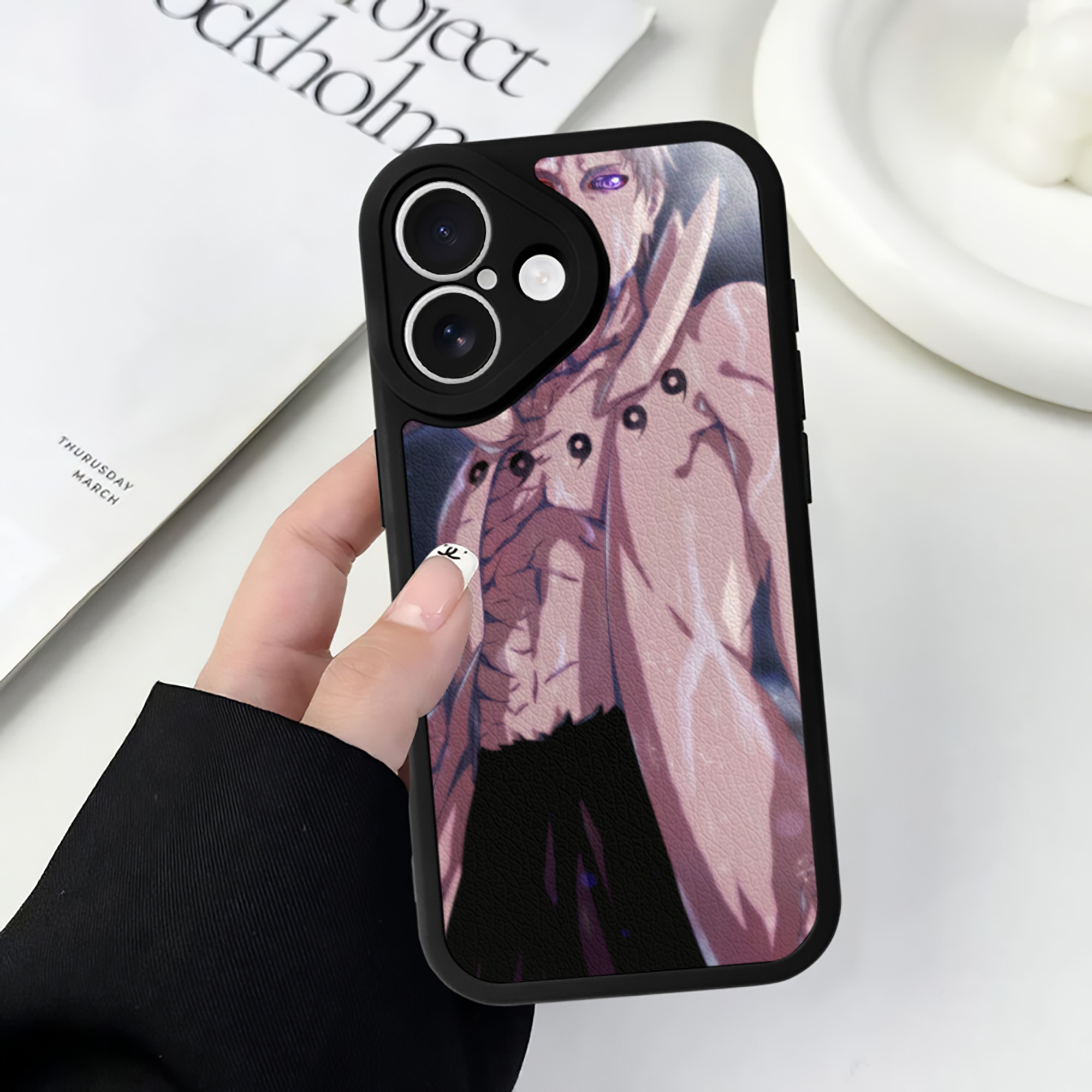 （画像用） NARUTO -ナルト- NARUTO -ナルト- 疾風伝 【iPhone 16シリーズ対応】シリコンスマホケース（レザー調） 材質：シリコン